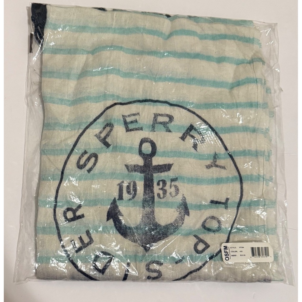 Sperry Top-Sider Women's Sea Stripe Scarf Blue NEW Nautical